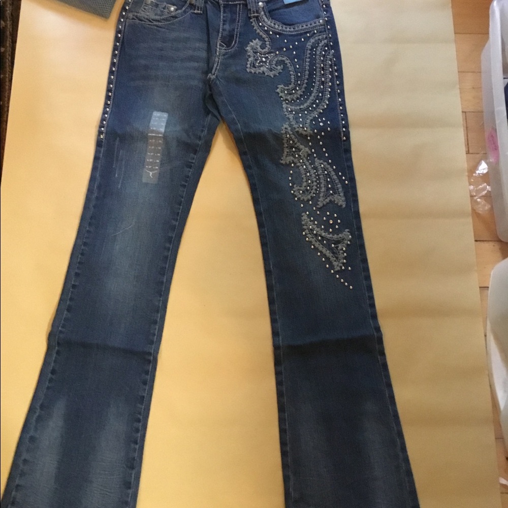 Montana West Trinity Ranch embroidered  Jeans - Picture 2 of 7
